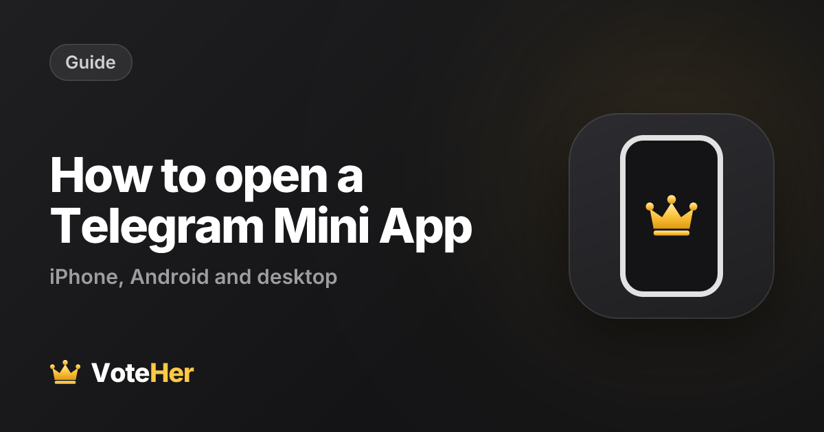 How to open a Telegram Mini App, and what to do if it won't open